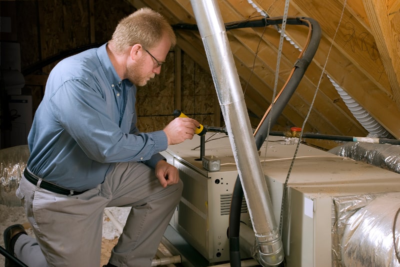 Inspecting Furnace Efficiency